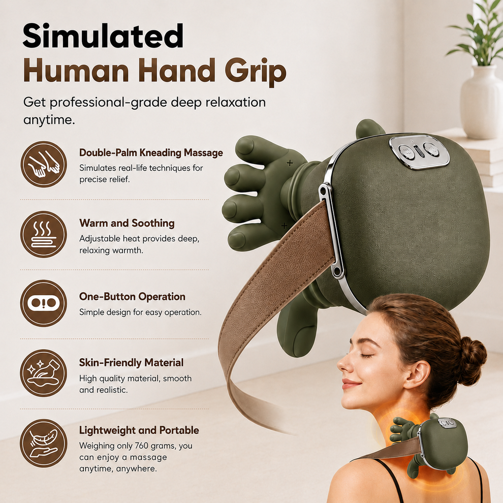 Lexefy™ Innovative Deep Kneading Neck & Shoulder Massager